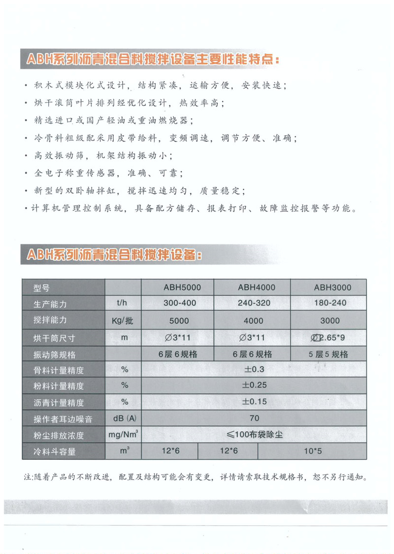 ABH系列瀝青混合料攪拌設(shè)備